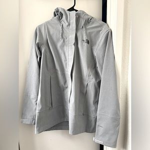 The North Face Apex Flex Jacket, TNF Medium Grey Heather. All weatherproof.